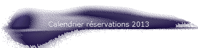 Calendrier rservations 2013